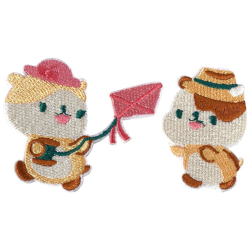 Wholesale Color Embroidered Butterfly Cloth Embroidery Patches